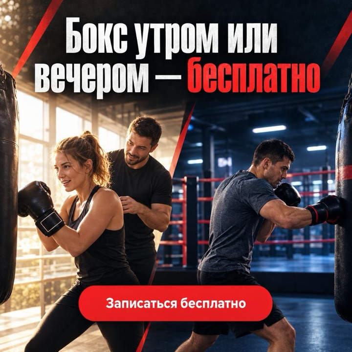 Третий вариант баннера для клуба бокса